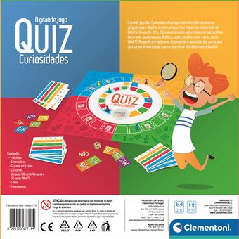 Jogo Educativo CLEMENTONI Quiz História de Portugal (Idade Mínima