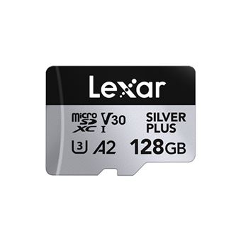 Cartão de Memória MicroSDXC Lexar Silver Plus - 128GB - 1