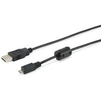 Equip USB A/micro-USB B 2.0 1.8m cabo USB 1,8 m Macho Preto