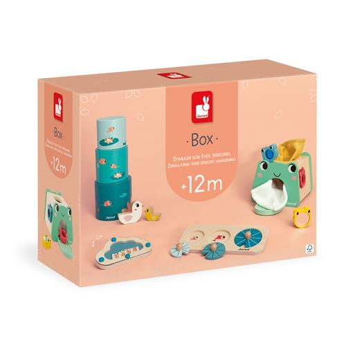 Caixa 4 Brinquedos - 12 Meses - Janod