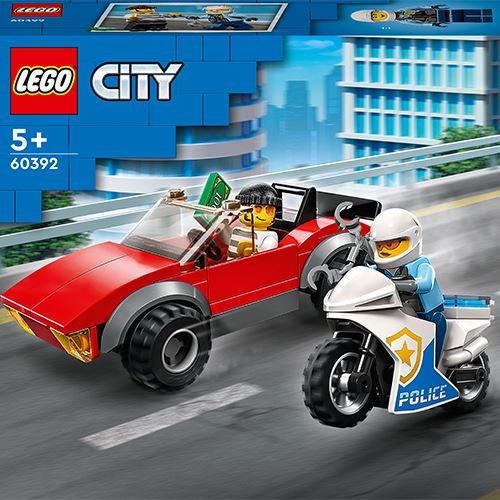 LEGO City Perseguição de Mota e Carro da Polícia 60392
