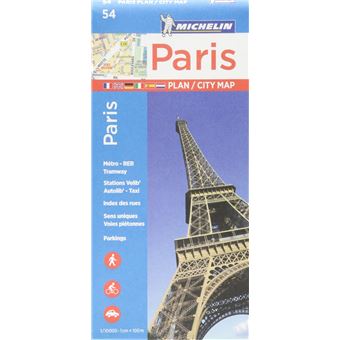 Plano Michelin Pleg 54 - França: Paris City Map
