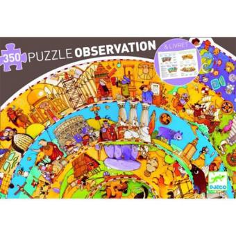 Puzzle História 350 Peças com Livro - Djeco