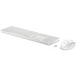 Teclado e Rato Sem Fios HP 650 - Branco - Layout PT