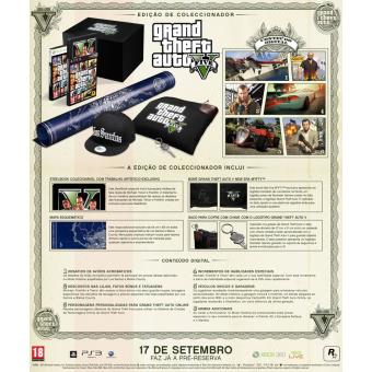 Jogo Gta 5 Collector'S Edition Xbox 360 Original