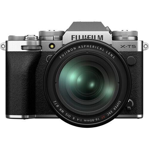 Máquina Fotográfica Mirrorless Fujifilm X-T5 - Prateado + XF 16-80mm f/4 R OIS WR