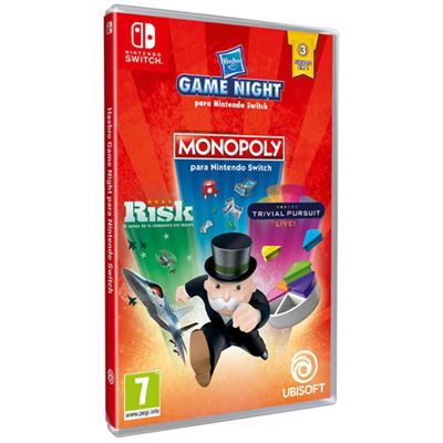 Game Night: Monopoly + Risk + Trivial Pursuit - Nintendo Switch