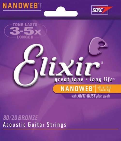 Cordas para Guitarra Acústica 12/56 - Elixir 11077