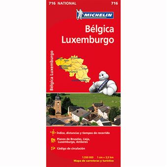 Mapa National Belgica, Luxemburgo