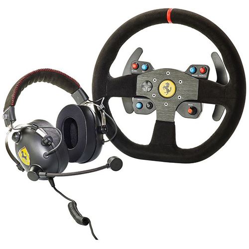 Race Kit Thrustmaster Volante Ferrari 599XX EVO Edition with Alcantara + Auscultadores