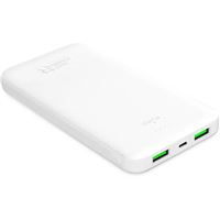 Powerbank com Fast Charging Puro White 10000 mAh + Cabo USB/ USB-C 0.2m - Branco