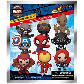 Acessório 3D Bag Clip Marvel 85th Anniversary em Espuma - Monogram | Multiocio - Envio Aleatório - 1