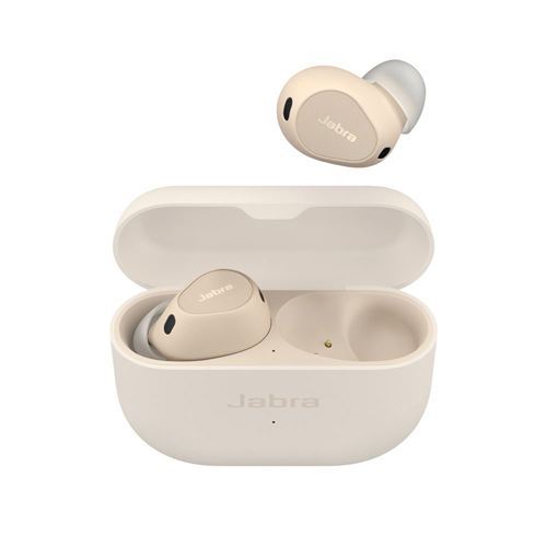 Auriculares Bluetooth True Wireless JABRA Elite 10 S (In Ear - Microfone - Bege)