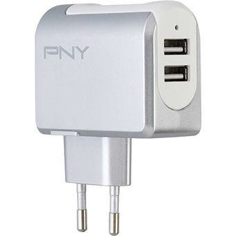 PNY P-AC-2UF-SEU01-RB interior Branco carregador de dispositivos móveis