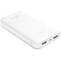 Powerbank com Fast Charging Puro White 20000 mAh + Cabo USB/ USB-C 0.2m - Branco