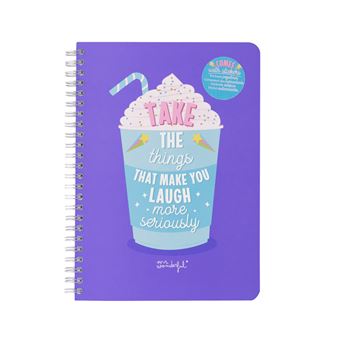 Caderno Mr Wonderful Take The Things That Make You Laugh More Seriously