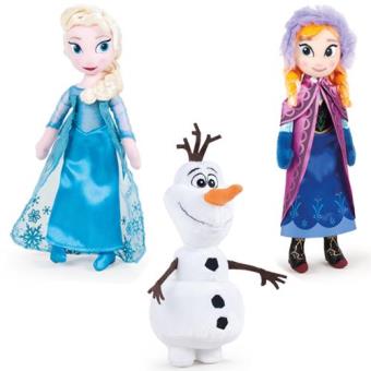 Peluche Princesas e Olaf - Frozen (Sortido)