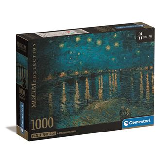 Clementoni 1000 Piece Jigsaw Puzzle - Van Gogh Museum Collection Art Puzzle For Adults (70x50cm, Made In Italy)