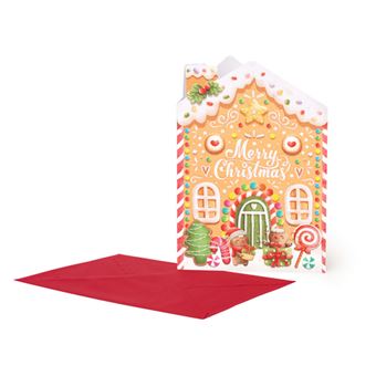 Postal de Natal Legami - Gingerbread House - 1
