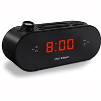 Rádio Despertador Metronic com Projector - Preto