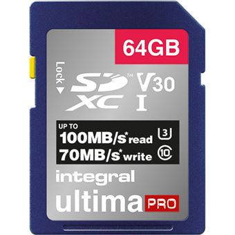 Cartão Memória Integral Memory INSDH64G-100/70V30
