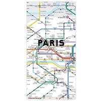 Ímanes Puzzle Mapa do Metro de Paris - 50 Peças