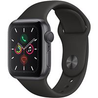 Apple Watch Series 5 40mm - Alumínio Cinzento | Bracelete Desportiva - Preto
