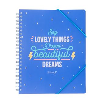 Pasta Mr Wonderful - Say Lovely Things Dream Beautiful Dreams