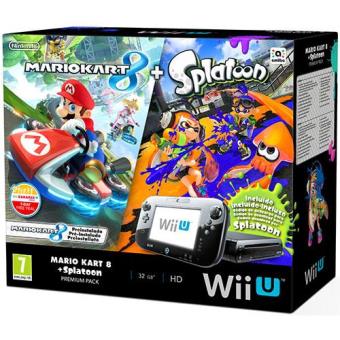 Consola Nintendo Wii U 32GB (Preta) + Mario Kart 8 + Splatoon - Consola -  Compra na