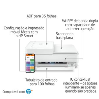HP ENVY 6030e Multifunções a Cores Wifi + 6 Meses de Impressão Instant Ink  com HP+