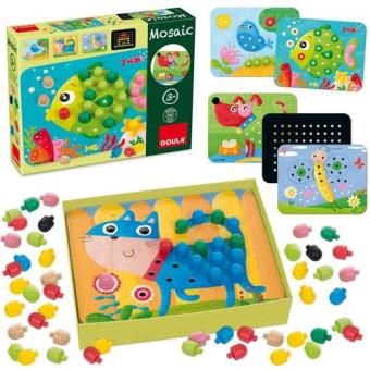 Jogo Didático Mosaicos Coloridos Brinquedos Educativos Infantil