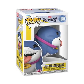 Funko Pop! Figura de Vinyl com Cabeça Oscilante Marvel Rivals: Jeff The Land Shark - 1140 - 1