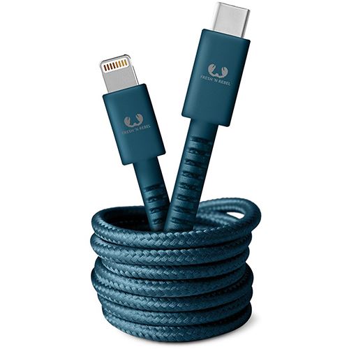 Cabo Fresh ‘N Rebel USB-C para Lightning - Petrol Blue