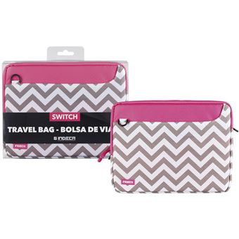 Bolsa rosa viagem Indeca Nintendo Swich