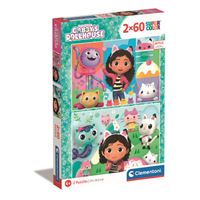 Puzzle Gabby's Dollhouse 2x60 - Clementoni