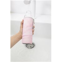 Garrafa Vidro Rosa Mármore - Kikkerland