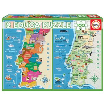 Puzzle Mapa de Portugal