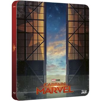 Captain Marvel - Edição Steelbook - Blu-ray 3D + 2D Importação
