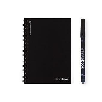 Caderno Liso InfiniteBook A6 Preto