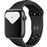 Apple Watch Nike Series 5 44mm - Alumínio Cinzento | Bracelete Desportiva Nike - Antracite | Preto_0