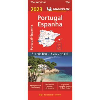 Michelin Mapa National Portugal-Espanha 2023 - Brochado - Vários