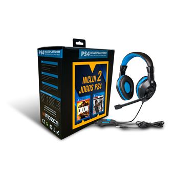 Pack Doom + Tomb Raider + Auscultadores - PS4