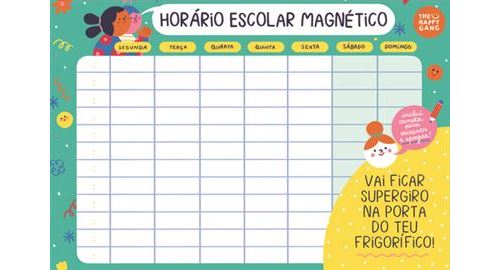 Horário Escolar The Happy Gang Magnético