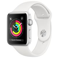Apple Watch Series 3 38mm - Alumínio Prateado | Bracelete Desportiva - Branco
