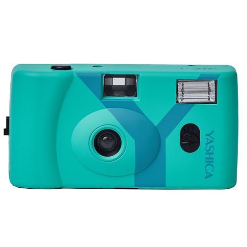 Máquina Fotográfica Analógica YASHICA MF-1 Série Y - Turquesa