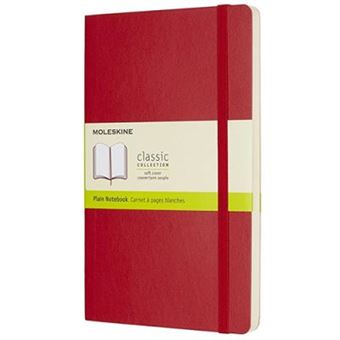 Caderno Liso Moleskine Soft Grande Vermelho