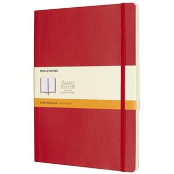 Caderno Pautado Moleskine Soft XL Vermelho