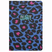 Agenda A6 Mid Year Distrishop: Leopard - Azul