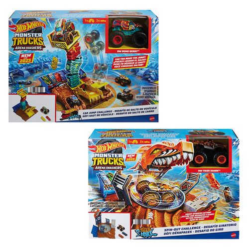 Pista Hot Wheels Monster Trucks Arena Smashers Desafio do Giro