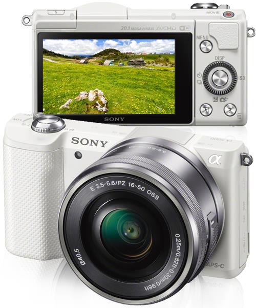 Máquina Fotográfica Mirrorless Sony Alpha a5000 - Branco + SEL1650